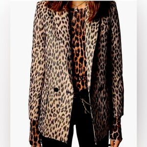 Zadig and Voltaire Visko Jac Leo Jacket - Brand New with Tags Size 38